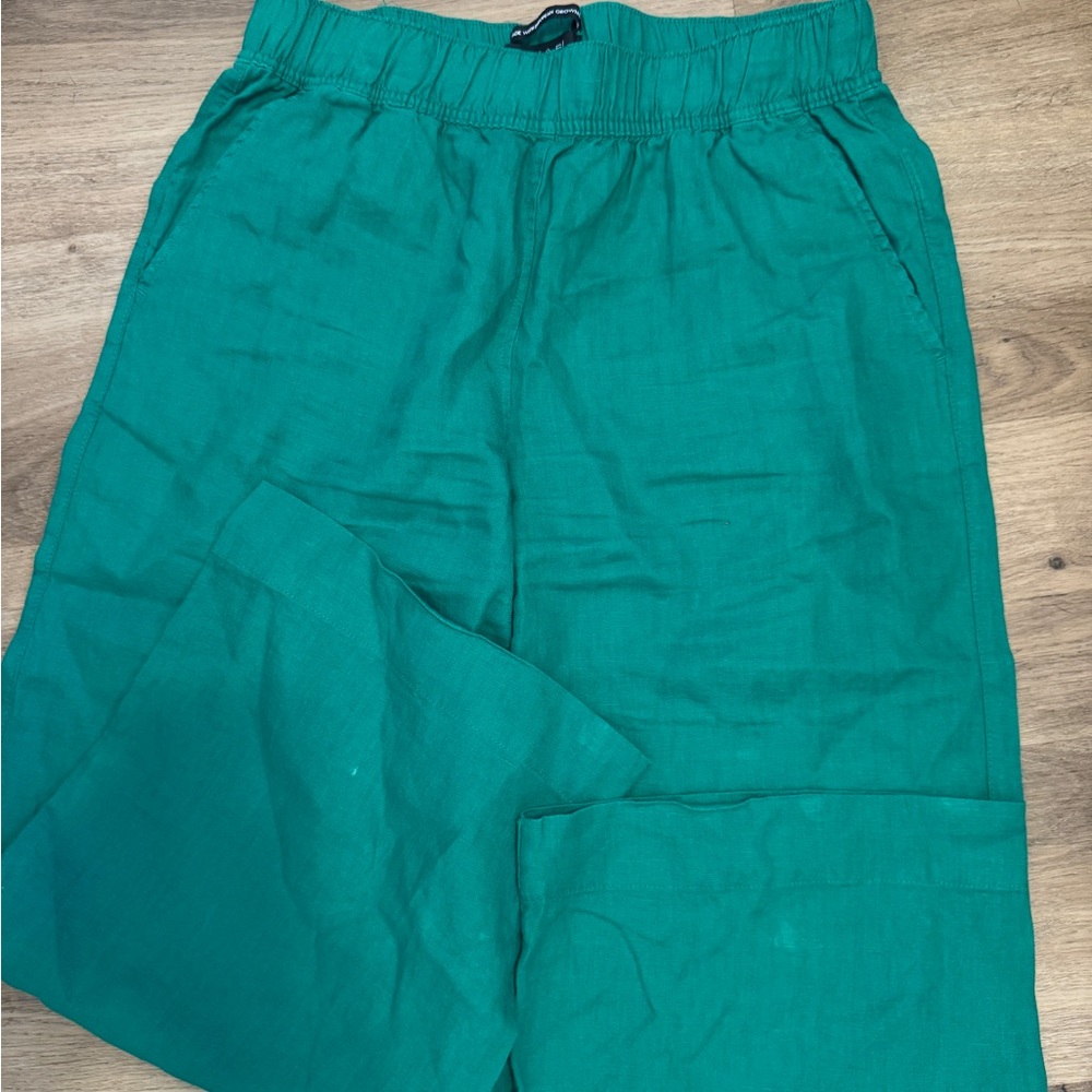 Tahari Women's Green flow pants